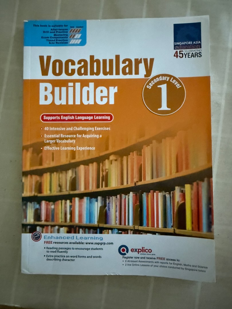 Vocabulary Builder Secondary Level 1 Textbook, Hobbies & Toys, Books ...