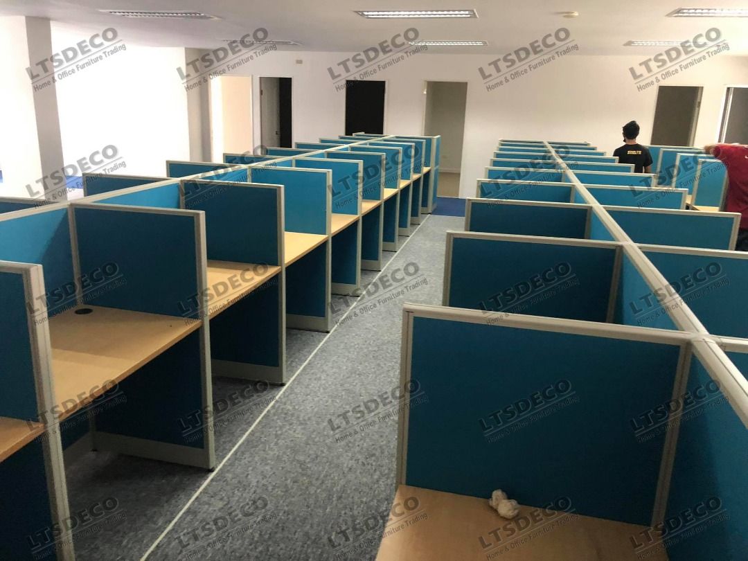 workstation table desk bpo system office partition furnitures ...