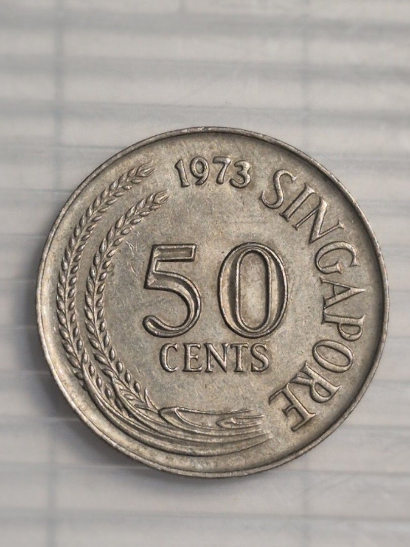1973年新加坡50分硬幣, 興趣及遊戲, 收藏品及紀念品, 錢幣- Carousell
