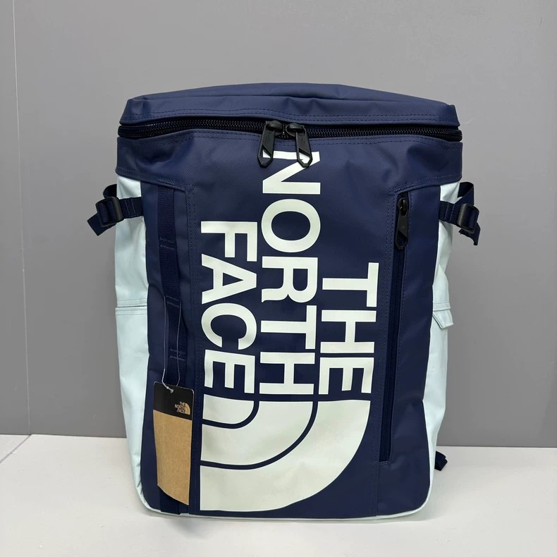 日本 THE NORTH FACE 藍色尼龍布 BOX型 背囊, 男裝, 袋, 背包 - Carousell