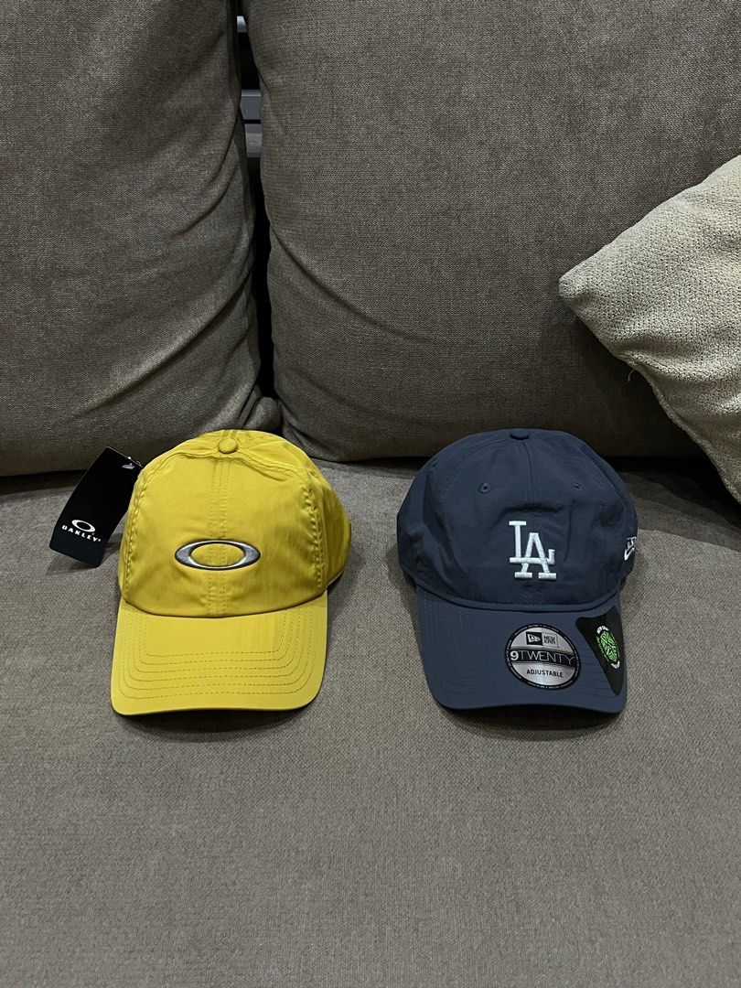 Assorted Caps (Category: Caps & Hats) located in Manila. Submitted by aldrichchu (Listing ID 1410418728, Image 1). Description: Brand new Oakley Tincan LX Cap Yellow P2,500 New Era 9Twenty LA Dodgers Nylon Cap Gray P1,800.