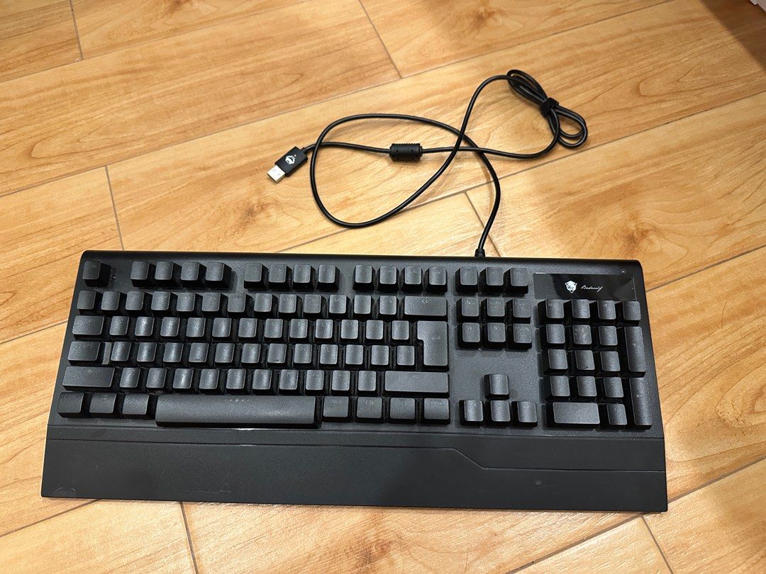 Badwolf Gaming Keyboard and Mouse Set (Category: Computer Keyboard) located in Cainta. Submitted by goodsfroma (Listing ID 1410541231, Image 2). Description: RFS: upgraded • Keyboard model: Badwolf X5000 Semi Mechanical Gaming USB Keyboard • Mouse model: Badwolf Adonis RGB Monster Gaming USB Mouse - Badwolf keyboard and mouse combo - Wired USB connection - Keyboard features a built-in wrist rest - Mouse has a scroll wheel and two side buttons.