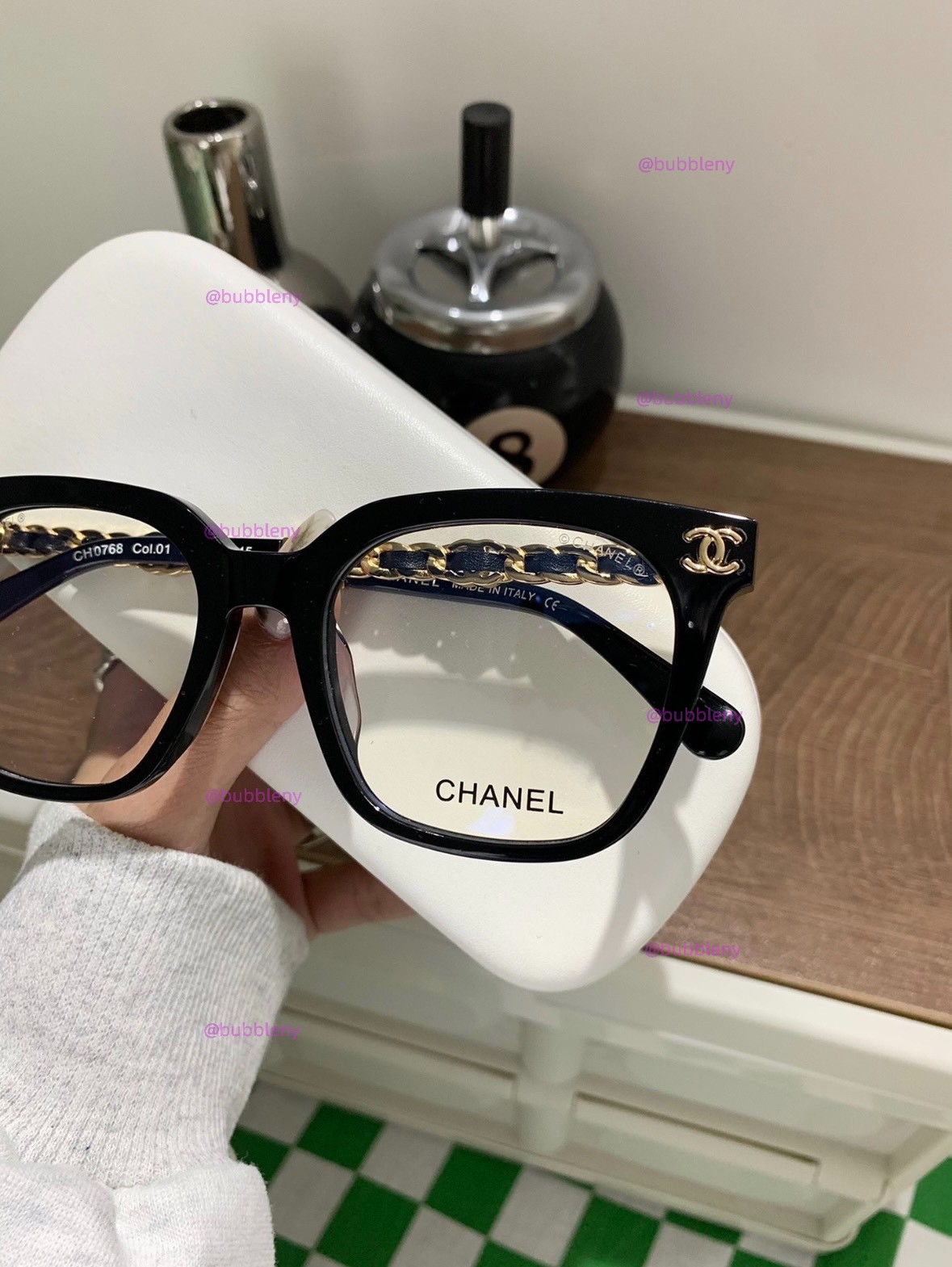 CHANEL サングラス CH0768 Col.01 Chanel CH0768 Eyeglasses, 男裝, 手錶及配件, 眼鏡- Carousell