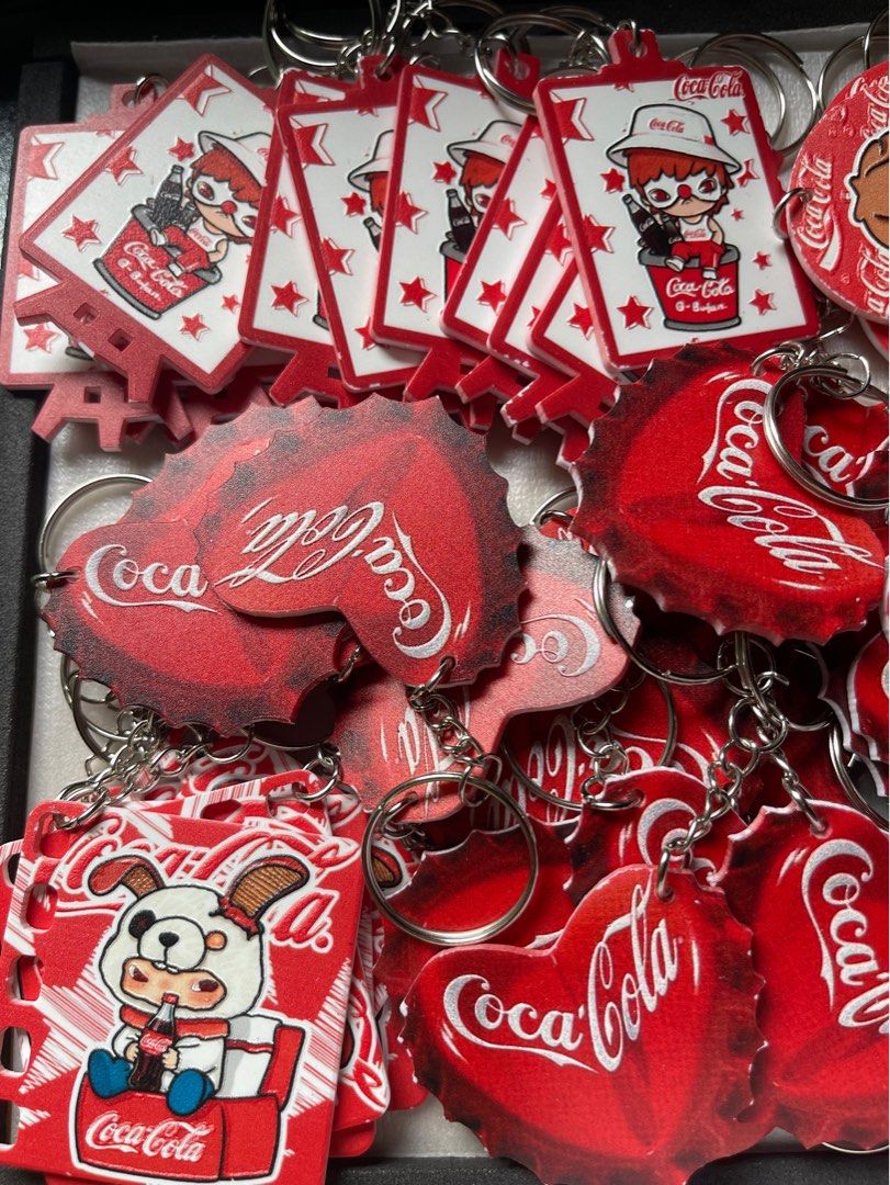 Coca-Cola Hirono Keychains | per piece (Category: Character Goods) located in Pinamalayan. Submitted by bookscaped (Listing ID 1410474270, Image 1). Description: Coca-cola x Hirono collaboration .