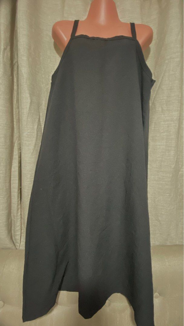 Codes Combine Black Dress (Category: Dresses) located in Marikina City. Submitted by creatingmorespace (Listing ID 1410514927, Image 1). Description: - Codes Combine black dress - Sleeveless design with thin straps - Made of smooth fabric - Straight cut - Knee-length - Suitable for casual wear or a night out - Can be worn different cover up to suit the event - Fits M - L - Very elegant when worn .
