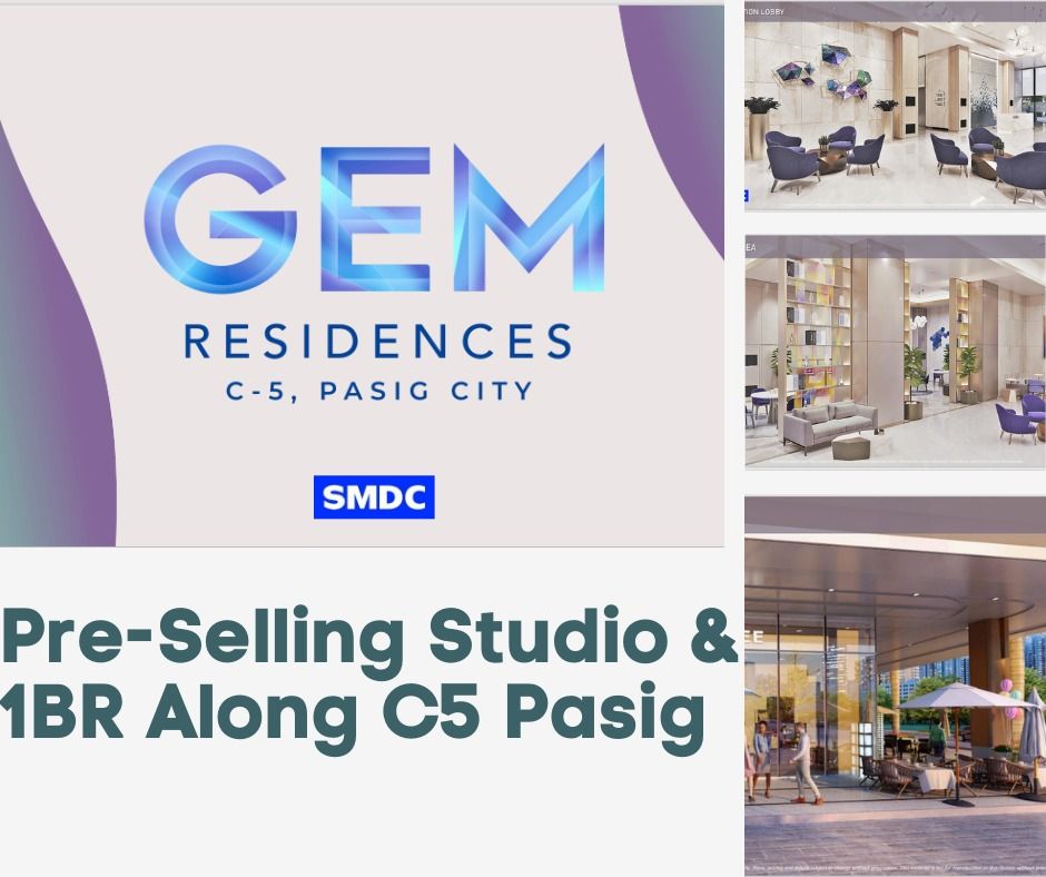 Gem Residences | Pre-Selling Studio & 1BR Condo Along C5 Pasig (Category: Apartments & Condos) located in Makati City. Submitted by smdcprestigeheightsph (Listing ID 1410485577, Image 1). Description: ✨ GEM RESIDENCES – PRE-SELLING CONDO IN PASIG ✨ Own early and invest smart at Gem Residences by SMDC, a pre-selling condominium along C5, Pasig, strategically located near BGC, Ortigas, and Eastwood. 🏙 Studio & 1BR units available ✔ Pre-selling uni