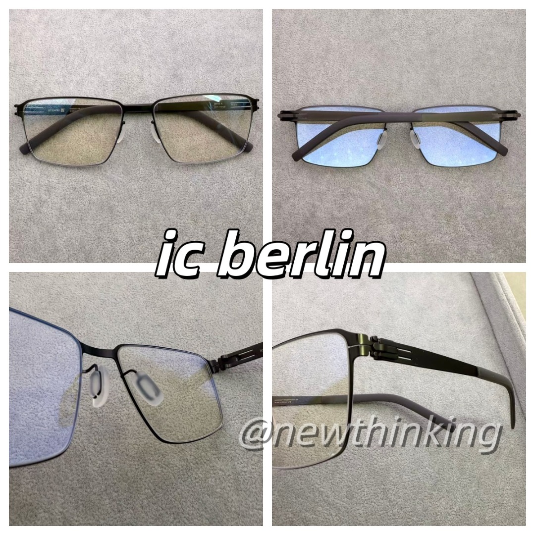  ic!berlin Jens K. ultralight eyeglass frames, screwless design, medical Illustration 