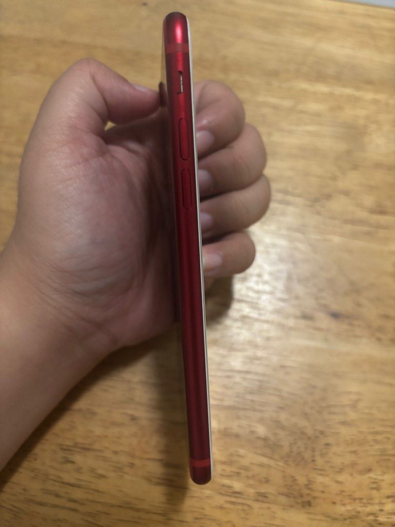 Iphone 7 128GB Red (Category: iPhone 7 Series) located in Quezon City. Submitted by jean1627 (Listing ID 1410507277, Image 3). Description: Iphone 7 128gb Product Red No icloud issue Working touch ID All buttons working Battery health: 67% (may need replacement) Globe-locked .