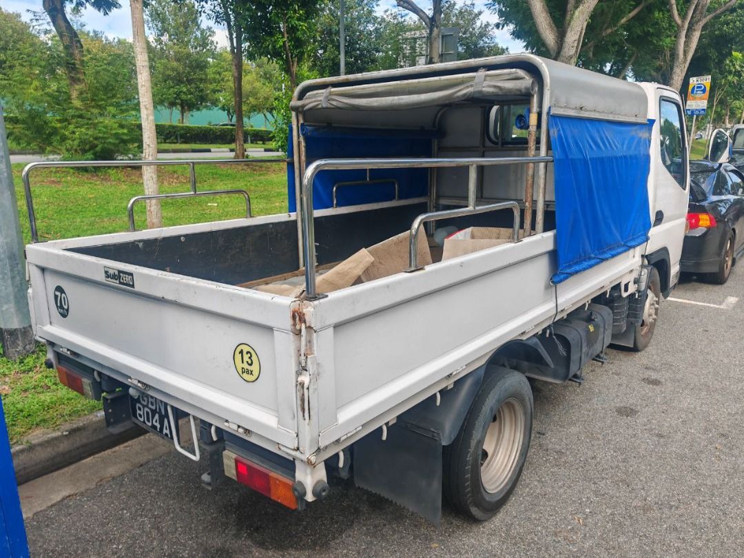 Mitsubishi Fuso Canter 3.0 Auto (Category: Used Commercial Vehicles for Sale) located in Singapore. Submitted by jayp95 (Listing ID 1410453095, Image 2). Description: Good condition Fuso LTA approved rear canopy Reverse camera + dashcam installed recently just did DPF regeneration by reputable workshop.