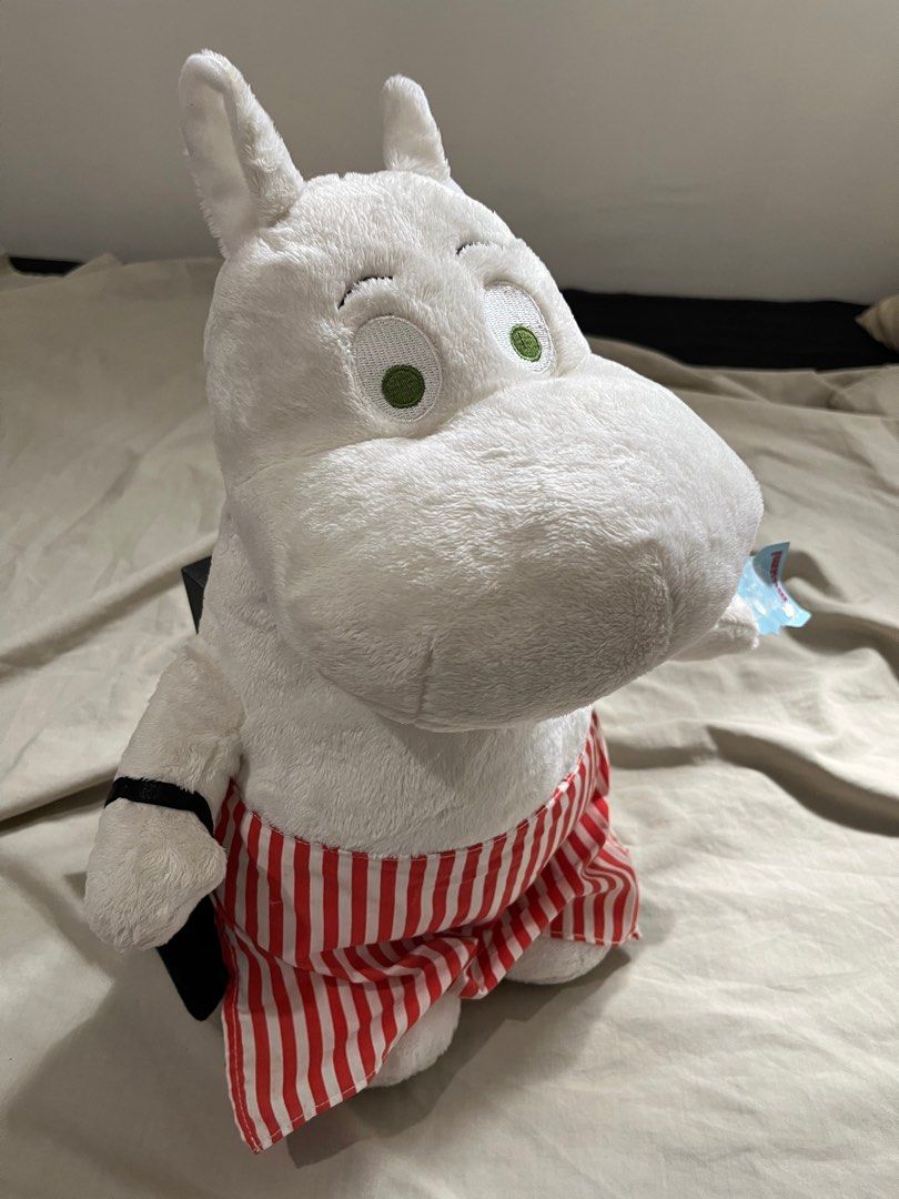 Moomin Plush Toy (Category: Plushies & Soft Toys) located in Malabon City. Submitted by declutteredbycole (Listing ID 1410379214, Image 1). Description: with tag no issue 16in tall.