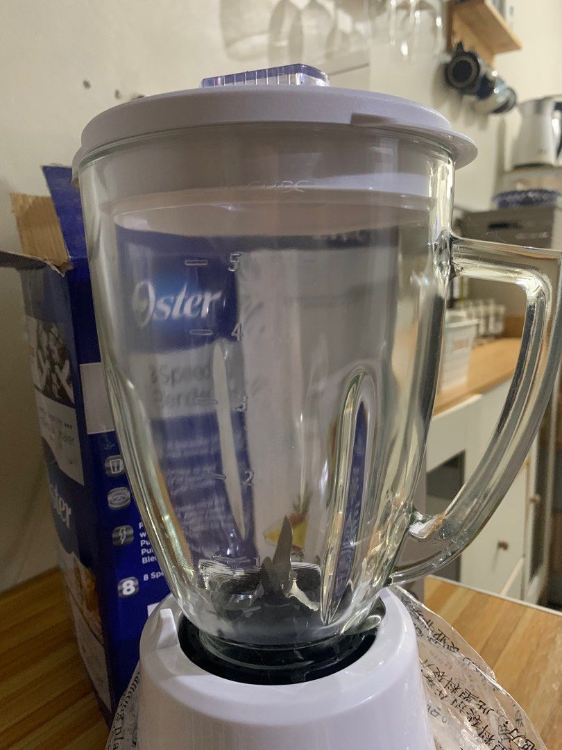 Oster 8 Speed Blender (Category: Juicers, Blenders & Grinders) located in Meycauayan. Submitted by rhodzbantillo37 (Listing ID 1410451832, Image 2). Description: - Oster 8-Speed Blender - 1.25L Capacity - All-metal drive system for durability - 8 Speed settings + Pulse function - Includes original box RFS: hindi ginagamit, baka masira pag matagal naka tago. Used twice only, Impulsive buying. Lol Shipping to be shouldered by the buyer. Last Price: