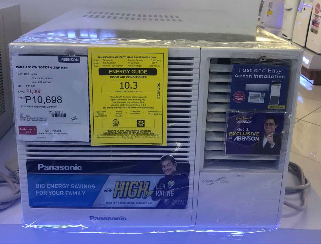Panasonic Air Conditioner (Category: Air Conditioning and Heating) located in Makati City. Submitted by musnisophiaaa (Listing ID 1410518624, Image 2). Description: Price is negotiable RFS: moving out.