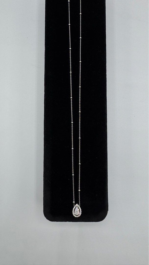 Pear Diamond Bubble Necklace (Category: Body Jewelry) located in Quezon City. Submitted by thykhloe (Listing ID 1410401522, Image 2). Description: 18K White Gold Diamond Necklace Natural Diamond (Sold per piece not per gram).