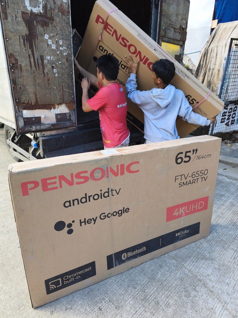 Pensonic 65inch Google smart tv (Category: TV) located in Makati City. Submitted by budgetappliance (Listing ID 1410475875, Image 2). Description: pensonic 65inch Google smart TV Dolby speaker blutooth cromecast brand new with warranty for inquiry pls text or call 09288087549.