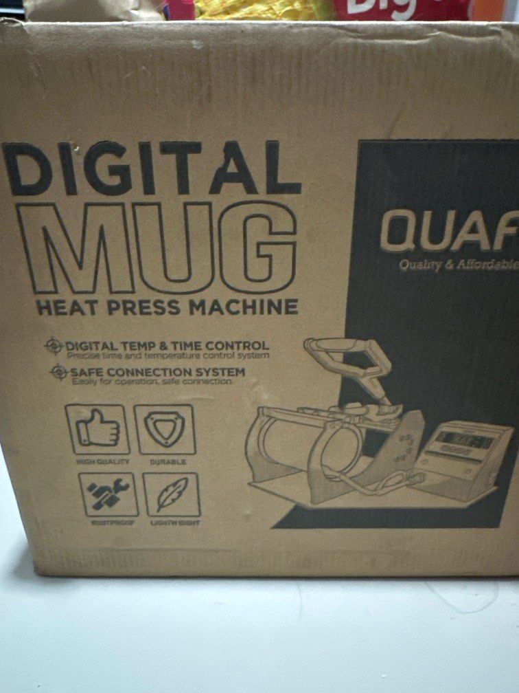 QUAFF MUG PRESS (Category: Coffee & Tea Tableware) located in Manila. Submitted by leyac (Listing ID 1410482224, Image 1). Description: Used once back up for printing mugs for event. RFS: Declutter .
