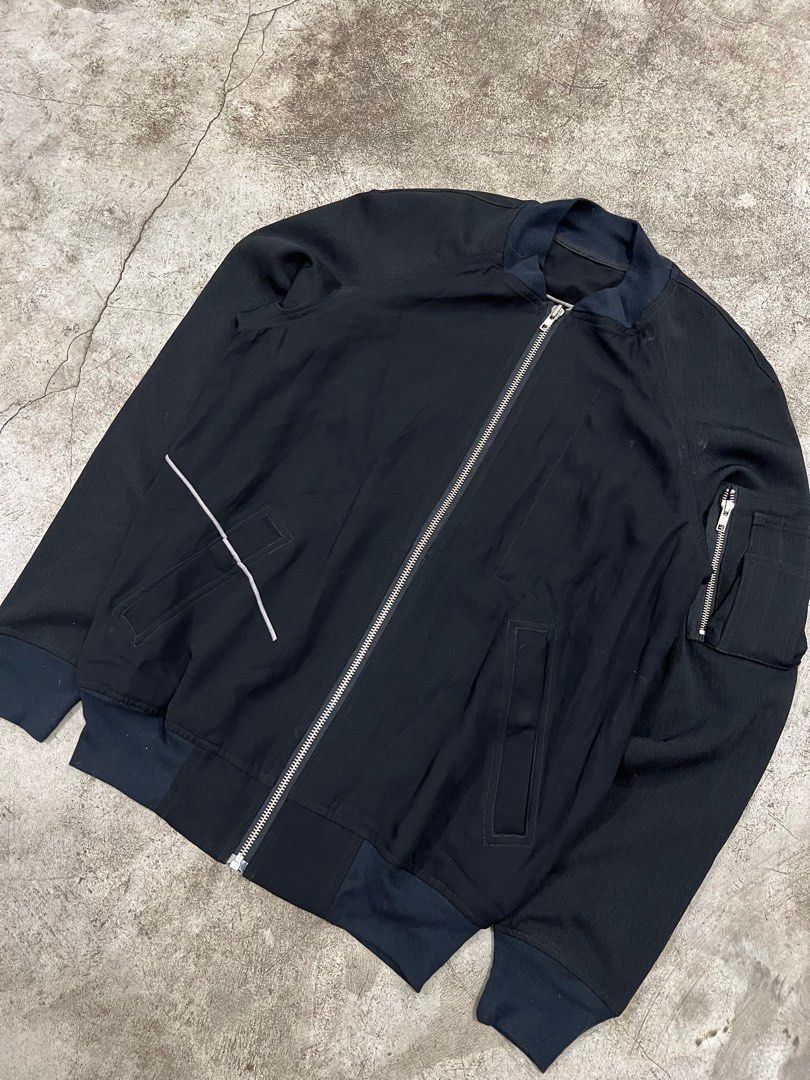 Rick Owens SS16 Cyclops Disco Bomber Jacket (Category: Everything Else Others) located in Naga. Submitted by nowhere_archive_shop (Listing ID 1410509040, Image 3). Description: Rick Owens SS16 Cyclops Disco Bomber Jacket Size L On Tag 22/28 Issue: Remove Neck Tag and inner Lining Good Condition sign Of Usage DM.