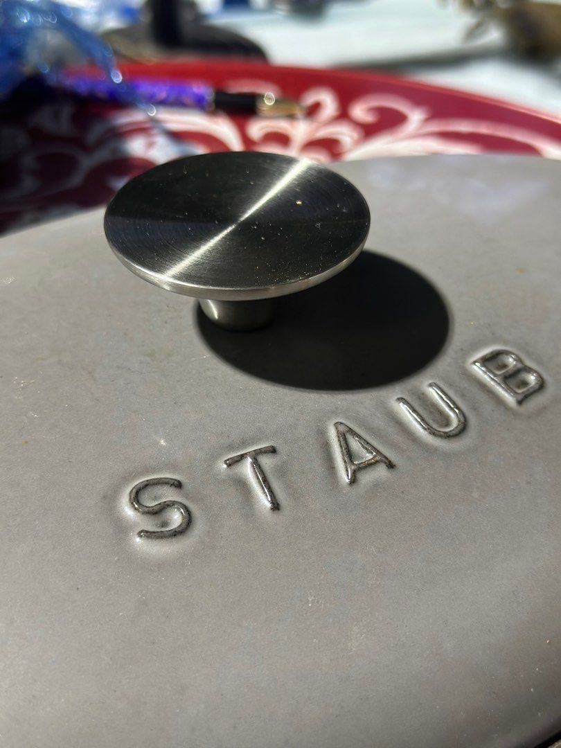 Staub Oval Casserole Dish (Category: Cookware & Accessories) located in Batangas. Submitted by rnd_collectibles08 (Listing ID 1410504990, Image 2). Description: Oval Staub casserole dish with lid. used but in very good condition… 8pcs available.