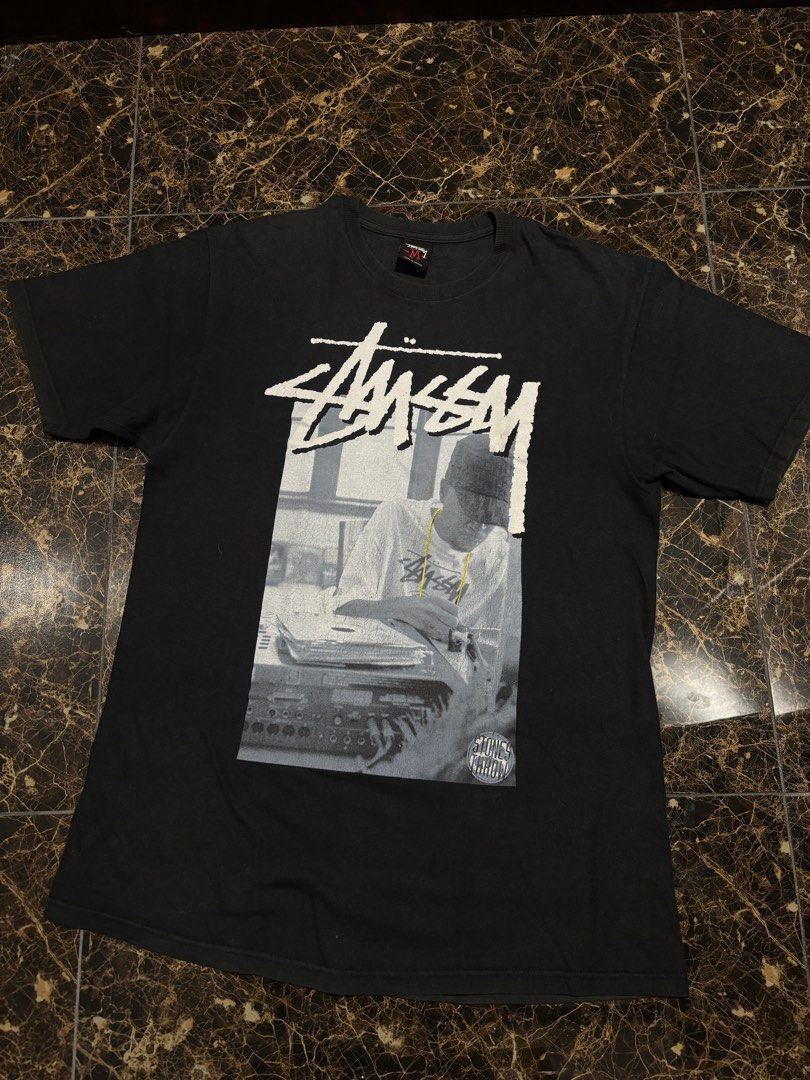 Stussy J Dilla Graphic Tee - Medium (Category: Tshirts & Polo Shirts ) located in Pasig City. Submitted by functionalrags (Listing ID 1410515234, Image 1). Description: - Authentic Stussy t-shirt - Features a J Dilla graphic - Classic crew neck and short sleeves - Color: Black - Design: Graphic on front, J Dilla tribute on back - Size: Medium - Made in Mexico.