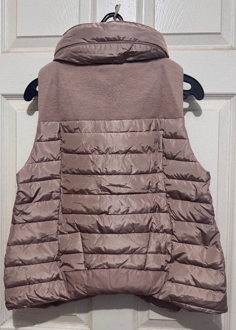 Taupe Puffer Vest (Category: Coats, Jackets and Outerwear) located in Quezon City. Submitted by chamibee (Listing ID 1410468092, Image 3). Description: - Taupe Puffer Vest - Size: S - Stylish design - Perfect for layering.