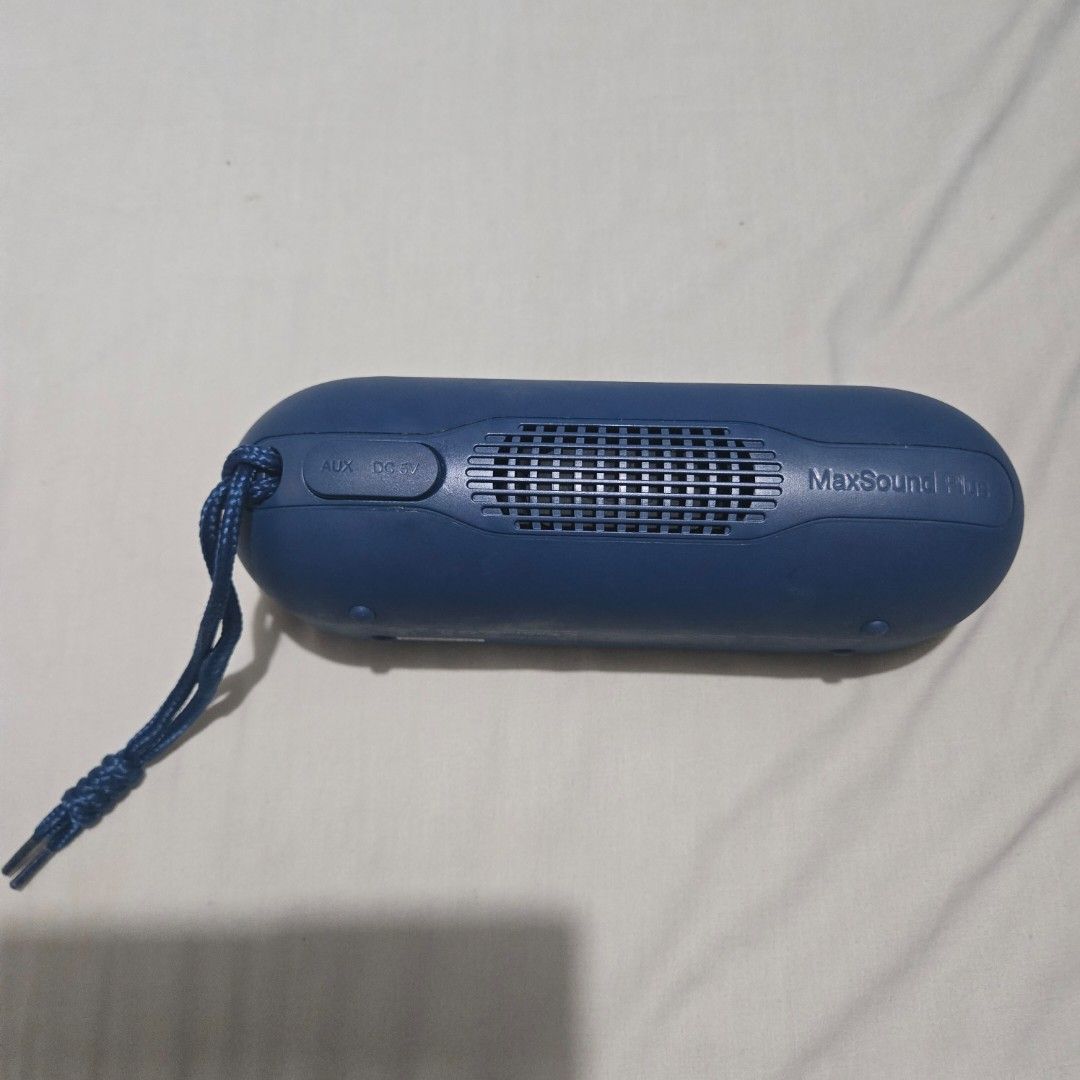 Tribit MaxSound Plus (For parts) (Category: Soundbars, Speakers & Amplifiers) located in Manila. Submitted by moofie12 (Listing ID 1410451534, Image 2). Description: Defective. Probably due to the charging port or battery issues. It turns on, has audio, but when playing something loud it restarts. With Box. RFS: Decluttering..
