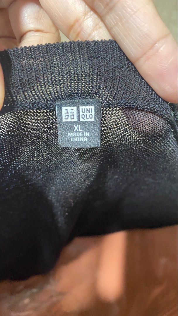 Uniqlo Black Top XL (Category: Blouses) located in Marikina City. Submitted by creatingmorespace (Listing ID 1410510524, Image 2). Description: - Uniqlo black top - Size: XL - Neckline: Round - Sleeves: Long - Material: Sheer - Style: Versatile, can be dressed up or down - Can be worn in different occasions, beach as cover up, casual with black spaghetti top inside or night outside with preferred black inner.