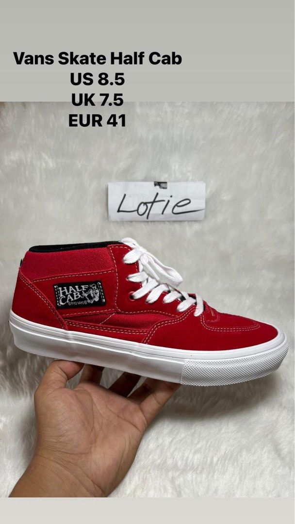 Vans half cab (Category: Sneakers) located in Davao. Submitted by abellalotie (Listing ID 1410380553, Image 1). Description: Vans half cap NASA picture na po yun details .
