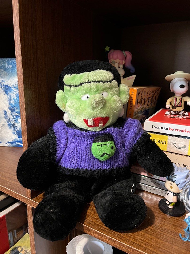 Vintage Frankenstein Plush Toy (Category: Plushies & Soft Toys) located in Malabon City. Submitted by declutteredbycole (Listing ID 1410380422, Image 1). Description: minor flaws about 13" tall.