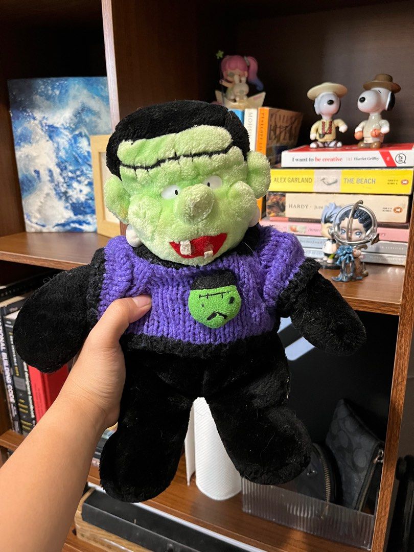 Vintage Frankenstein Plush Toy (Category: Plushies & Soft Toys) located in Malabon City. Submitted by declutteredbycole (Listing ID 1410380422, Image 3). Description: minor flaws about 13" tall.