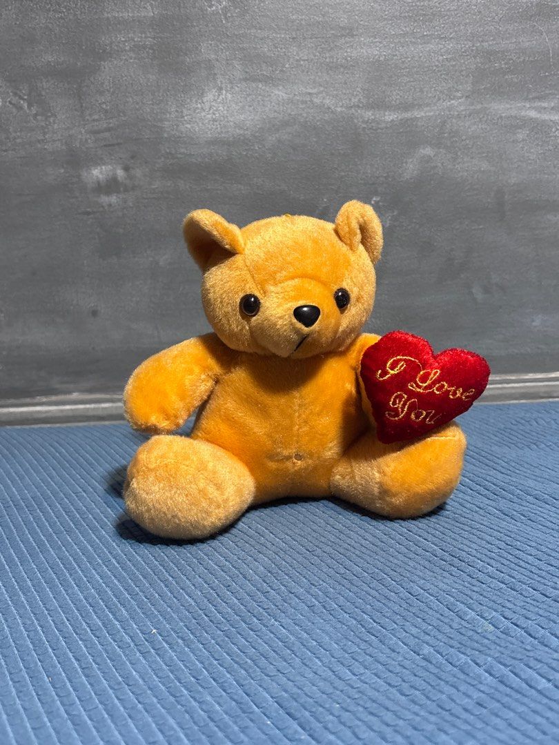 Vintage Teddy Bear with Heart (Category: Plushies & Soft Toys) located in Quezon City. Submitted by _rronnie (Listing ID 1410533452, Image 1). Description: - “I Love You” Heart pillow.