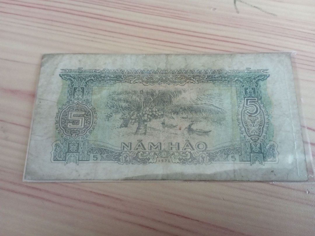 1976年越南一5 Hao 紙幣, 興趣及遊戲, 收藏品及紀念品, 錢幣- Carousell