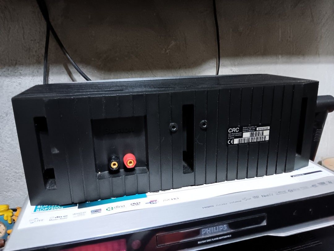 Boston Acoustics Center Speaker for ur Receiver Amplifier (Category: Soundbars, Speakers & Amplifiers) located in Mandaluyong City. Submitted by edward.l1 (Listing ID 1410573939, Image 3). Description: Boston Acoustics CRC Center Speaker 100watts @ 8ohms specs nasa Picture Txt or Call 0927 130 7626 Edward.
