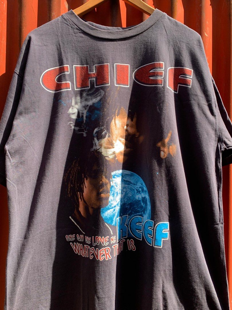 Chief Keef by Marino Morwood (Category: Tshirts & Polo Shirts ) located in Mandaluyong City. Submitted by migo.dc (Listing ID 1410585082, Image 1). Description: ₱1,000+sf obo MOP: GCash, maya, BPI MOD: Lalamove, Gogo Xpress Mandaluyong Area.