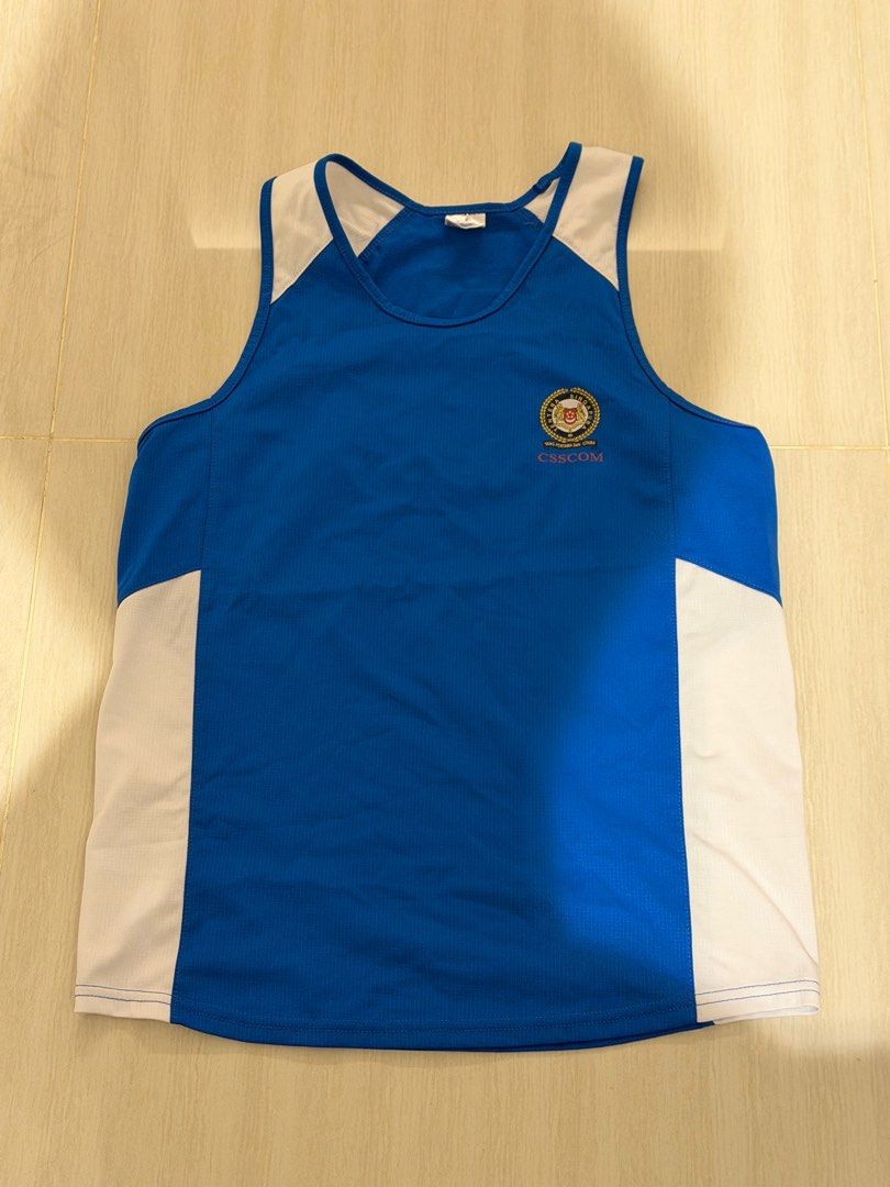 CSSCOM Singlet (Category: Activewear) located in Singapore. Submitted by misosouppp (Listing ID 1410653149, Image 2). Description: Used CSSCOM Singlet in M and S size $5 for both.
