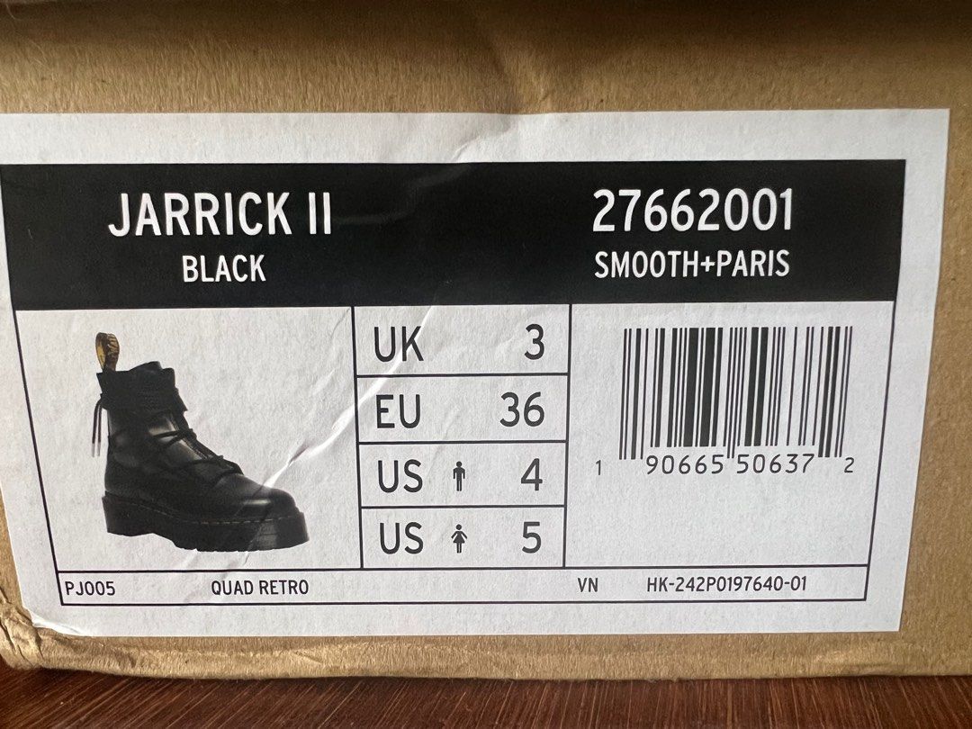 Dr. Martens Jarrick II Laced Leather Platform Boots Black (Category: Boots) located in Angeles City. Submitted by itsjne (Listing ID 1410716018, Image 2). Description: - Dr. Martens Jarrick II Laced Leather Platform Boots -SIZE: US Size 5 (Womens) US Size 4 (Mens) - Color: Black - Features a convenient zip-up front - Stylish platform sole - Includes the original Dr. Martens box - Iconic Dr. Martens yellow stitching Yes, authentic. Like new (worn 