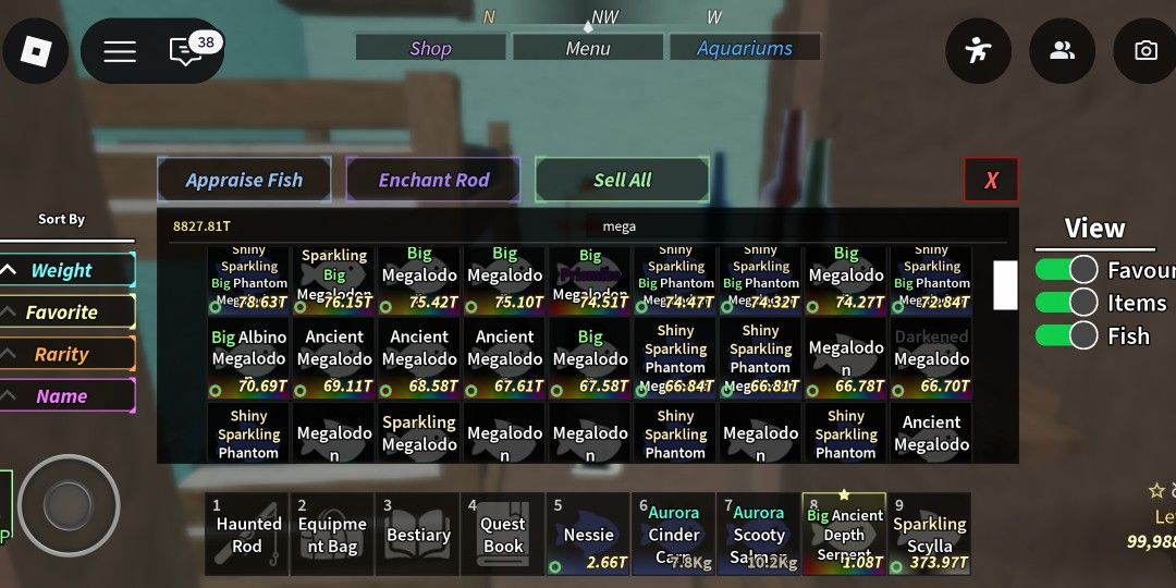 Fisch - Scylla, Nessie, Megalodon (Random Mutations) (Category: In-Game Products) located in Manila. Submitted by sellercyps99 (Listing ID 1410567795, Image 2). Description: .