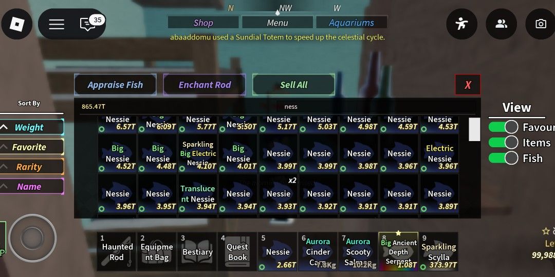 Fisch - Scylla, Nessie, Megalodon (Random Mutations) (Category: In-Game Products) located in Manila. Submitted by sellercyps99 (Listing ID 1410567795, Image 3). Description: .