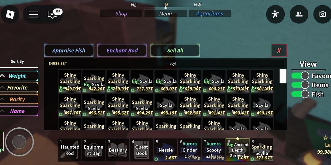 Fisch - Scylla, Nessie, Megalodon (Random Mutations) (Category: In-Game Products) located in Manila. Submitted by sellercyps99 (Listing ID 1410567795, Image 1). Description: .