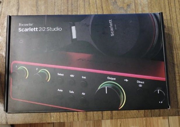Focusrite Scarlett 2i2 Studio 4th Gen Recording Studio Bundle Audio Interface (Category: Other Audio Equipment) located in Manila. Submitted by ddeity (Listing ID 1410716864, Image 2). Description: Scarlett 2i2 Studio is everything you need to record your music to release-ready standards. Hook up the CM25 MkIII condenser microphone to our most detailed ultra-low-noise mic preamps. Plug guitars straight in to 2i2’s Hi-Z inputs. Connect keys and sy
