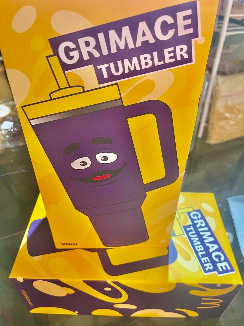Grimace Tumbler Brandnew (Category: Water Bottles & Tumblers) located in Makati City. Submitted by jp_finds (Listing ID 1410565981, Image 2). Description: Mcdo limited edition Grimace tumbler Collectors item Brandnew .