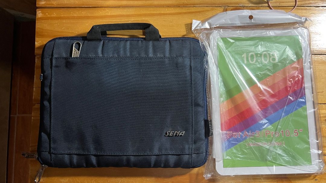 Ipad Case & Bag for 200 (Category: Cases & Sleeves) located in Lipa City. Submitted by declutterstuff123 (Listing ID 1410711761, Image 1). Description: Very good quality bag. Case still brand new, fits iPad air 3/ iPad pro 10.5 ⭕️Everything Must Go! ⭕️Grouped items are for TAKE ALL. No individual selling. ⭕️All items sold as is basis. Manage expectations based on pictures. No return, no exchange. ⭕️SF will be shouldered by the buyer. Meet Ups - M