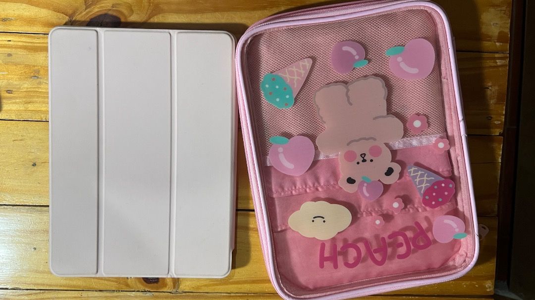 Ipad Case and Bag (Category: Cases & Sleeves) located in Lipa City. Submitted by declutterstuff123 (Listing ID 1410711872, Image 1). Description: Very very Cute Bag! Used only for 2 weeks inside the house. Ipad bag is universal Ipad case is for ipad air 3 10.5” ⭕️Everything Must Go! ⭕️Grouped items are for TAKE ALL. No individual selling. ⭕️All items sold as is basis. Manage expectations based on pictures. No return, no exchange. ⭕️SF will be sho