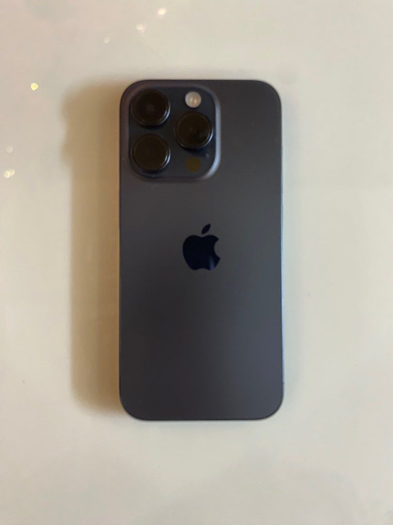 iPhone 15 Pro (Category: iPhone 15 Series) located in Manila. Submitted by grischfinds (Listing ID 1410655584, Image 1). Description: iPhone 15 Pro 128GB Openline/Factory Unlocked Physical sim 80% Battery Health 27k FIXED. Already the lowest Titanium Blue No history of repair No issue Comes with 4 cases ( Lost it while moving ) Mandaluyong area only PM If interested .