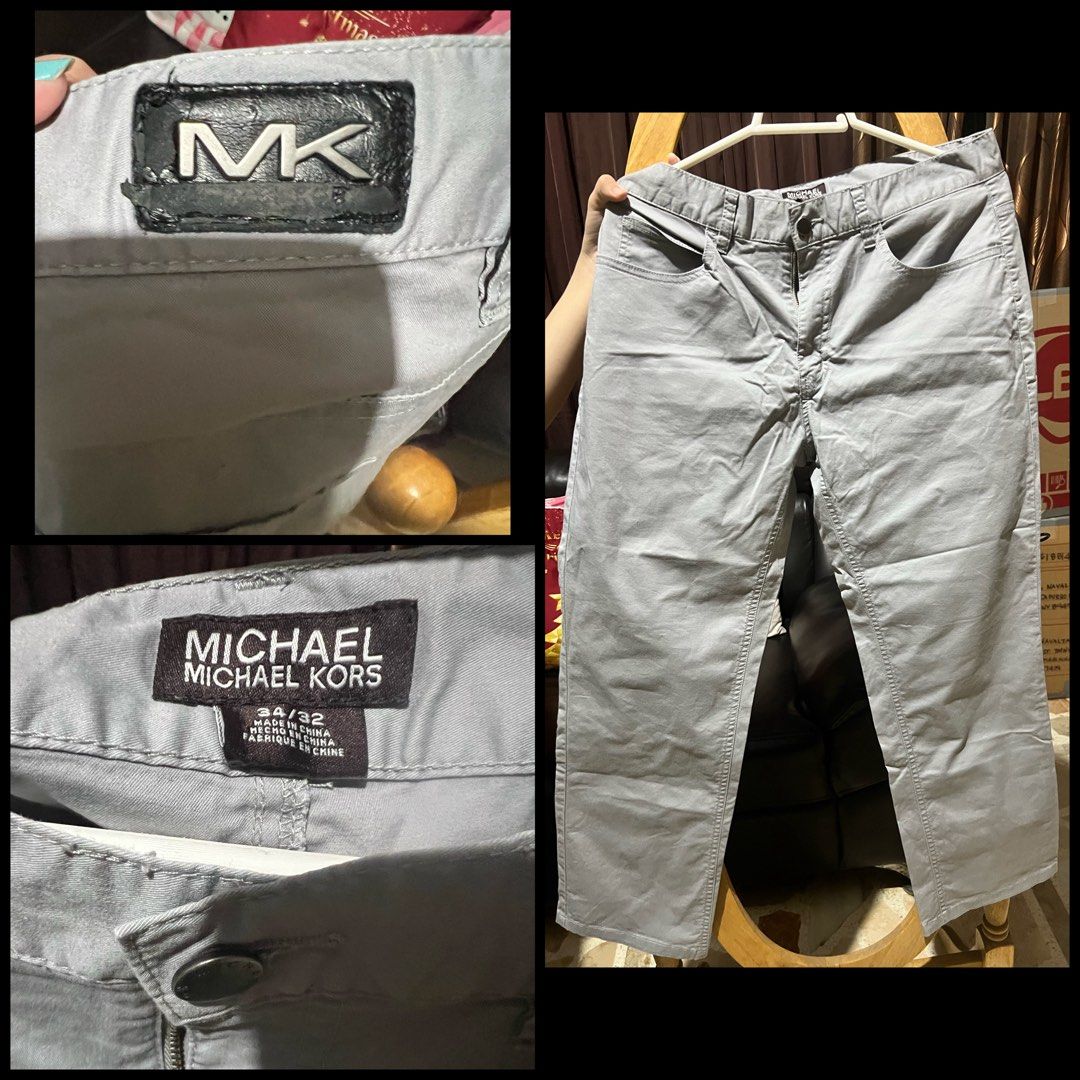 Michael Kors chino pants (Category: Chinos) located in Marikina City. Submitted by destashndeclutter (Listing ID 1410697368, Image 1). Description: 34/32 See photo for the issue.