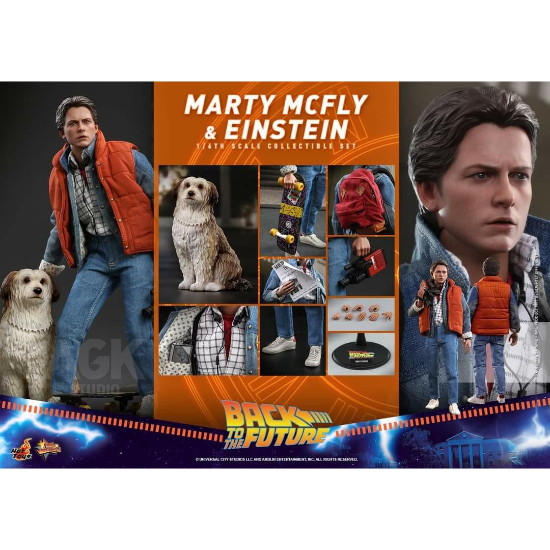 [MISB] Hot Toys -MMS573- 1/6 Marty Mcfly & Einstein 2.0 Back to the ...