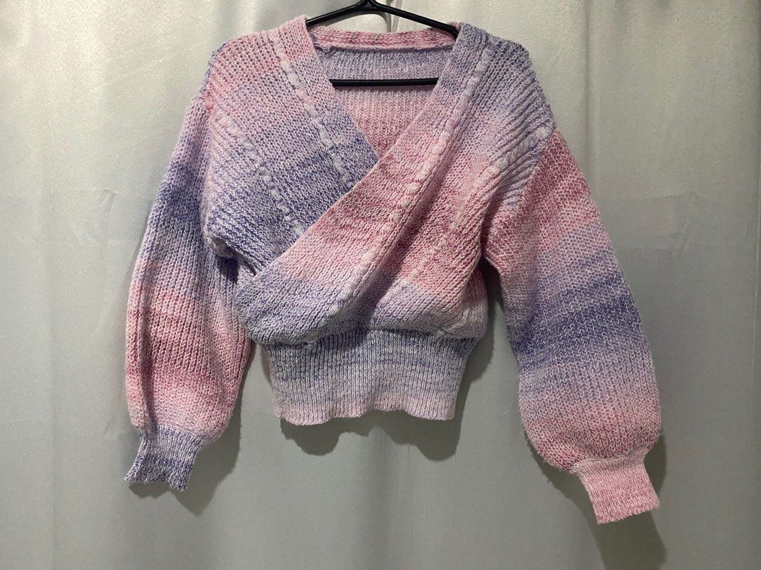 Multicolor Knitted Cardigan Sweater Longsleeve (Category: Longsleeves) located in Bacoor. Submitted by zelswardrobe (Listing ID 1410700691, Image 1). Description: ❕ •used once •color may vary due to lighting •no ww •small •not see through rfs: decluttering Mode of payment: Gcash (payment first).