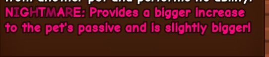 Nightmare Pet Mutation Service (Category: Others) located in Manila. Submitted by dbxth (Listing ID 1410613497, Image 2). Description: Let me borrow your pet for 5 to 15mins and let's make it nightmare! - Boost your pet's performance in the game. - Enhances your pet's abilities. - Nightmare ability provides a larger passive increase. - Nightmare ability is slightly bigger..