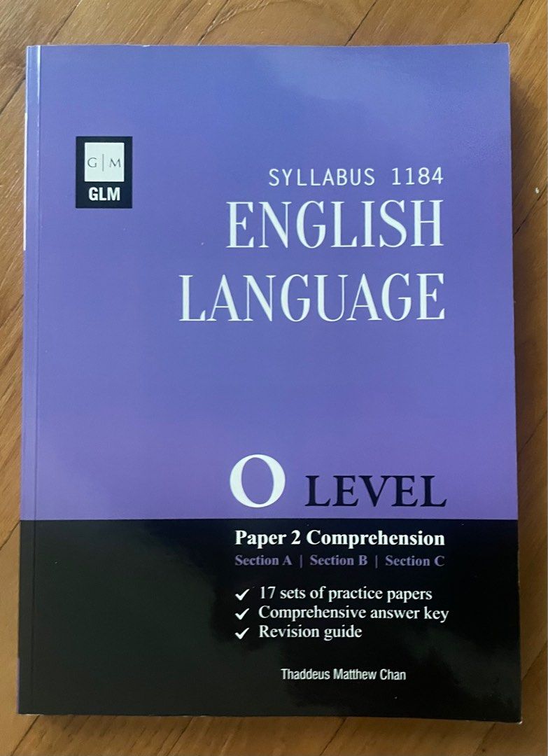 O Level English Language Paper 2 Comprehension Textbook, Hobbies & Toys ...