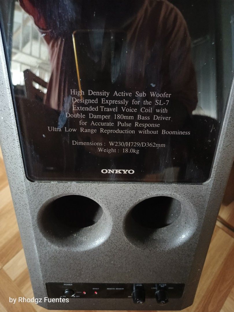 Onkyo LS-7 60w tower subwoofer (Category: Soundbars, Speakers & Amplifiers) located in Bulacan. Submitted by rhodgz (Listing ID 1410566273, Image 3). Description: Onkyo Active Tower Subwoofer model: SL-7 60w power output 110v (needs transformer) weight: 18kg dimension: L9*W13*H29 inch makinis to tested ok P4,800 pick up near Valenzuela City or deliver via lalamove, drop&go, ap cargo or lbc .