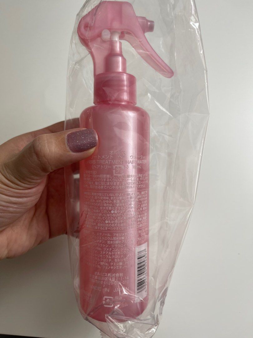 Orbis Treatment Hair Water (Category: Hair) located in Makati City. Submitted by kikayqueen (Listing ID 1410668545, Image 2). Description: - New Orbis Treatment Hair Water - Hair treatment product - Made in Japan .