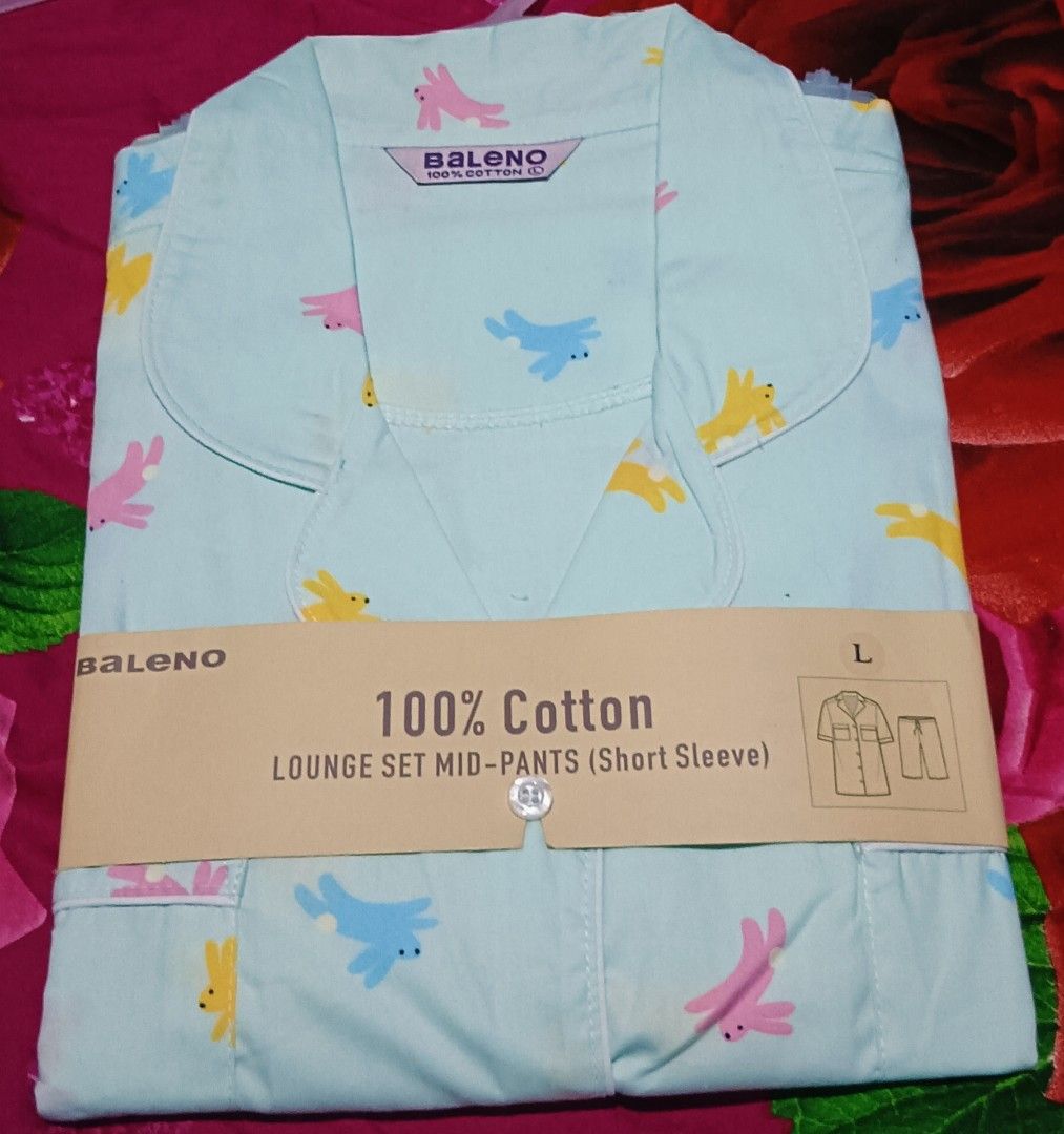 Original baleno sleepwear (Category: Undergarments & Loungewear) located in San Juan City. Submitted by mnj29 (Listing ID 1410553351, Image 2). Description: original brandnew pm me ur size then send ko sayo mga available design sa iyong size 🙂 size: small medium large xl at Mai plus size pako.
